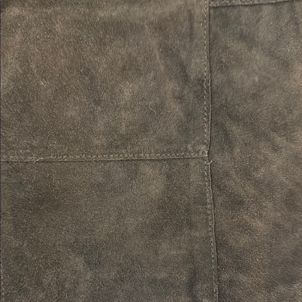 Wilsons Dark Brown Cropped Leather Vest - Picture 6 of 6